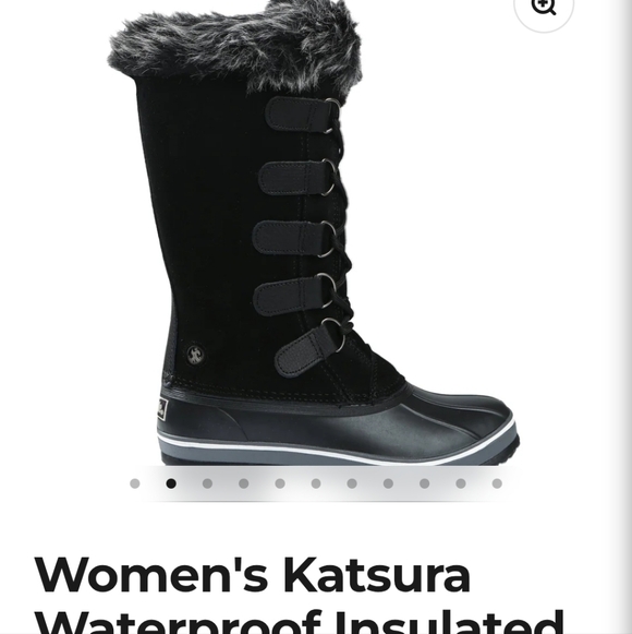 Northside Katsura Waterproof Fur-Lined Winter Boots Black Size 7 - Picture 2 of 11